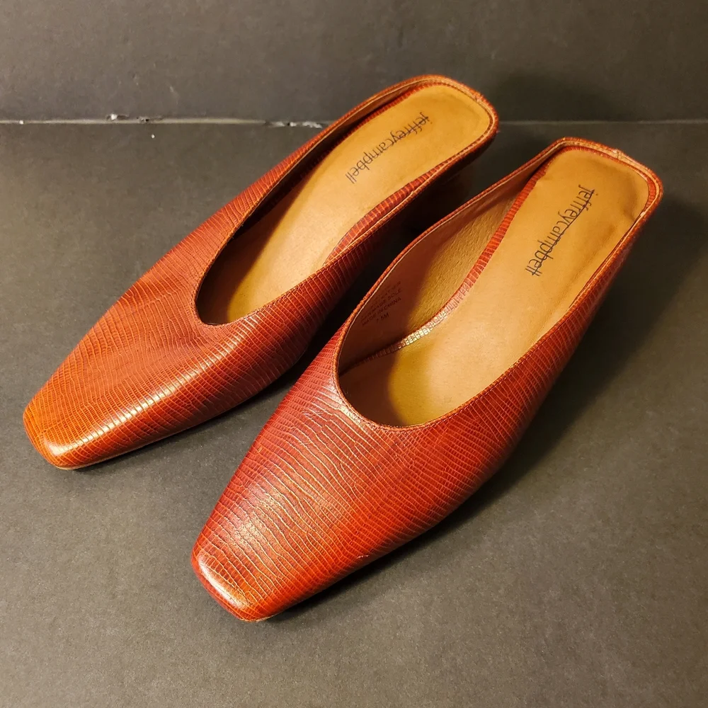 Jeffrey Campbell Red Rouge Wooden Knob Heel Shoes - Picture 6 of 9
